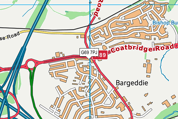 G69 7PJ map - OS VectorMap District (Ordnance Survey) G69 7PJ map - OS VectorMap District (Ordnance Survey)