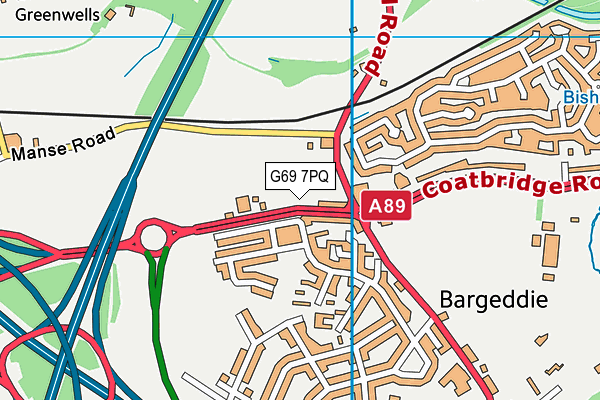 G69 7PQ map - OS VectorMap District (Ordnance Survey) G69 7PQ map - OS VectorMap District (Ordnance Survey)