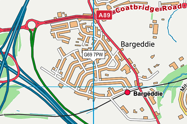 G69 7PW map - OS VectorMap District (Ordnance Survey) G69 7PW map - OS VectorMap District (Ordnance Survey)