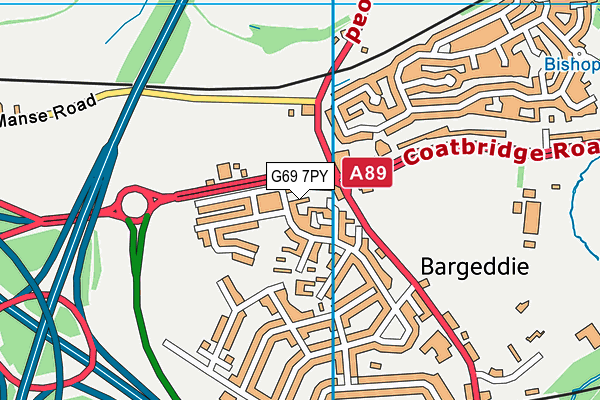 G69 7PY map - OS VectorMap District (Ordnance Survey) G69 7PY map - OS VectorMap District (Ordnance Survey)