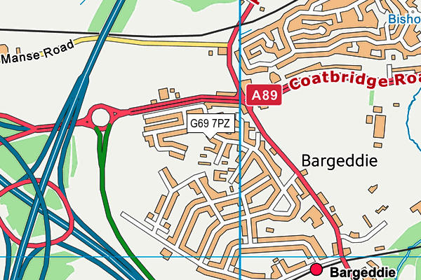 G69 7PZ map - OS VectorMap District (Ordnance Survey) G69 7PZ map - OS VectorMap District (Ordnance Survey)