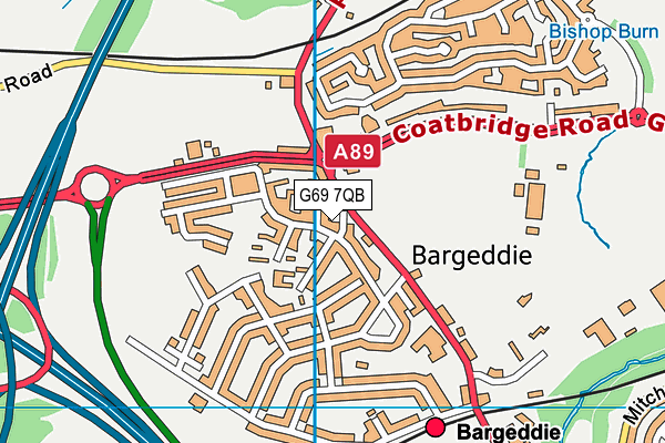G69 7QB map - OS VectorMap District (Ordnance Survey) G69 7QB map - OS VectorMap District (Ordnance Survey)
