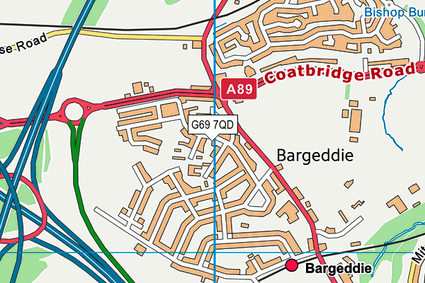 G69 7QD map - OS VectorMap District (Ordnance Survey) G69 7QD map - OS VectorMap District (Ordnance Survey)