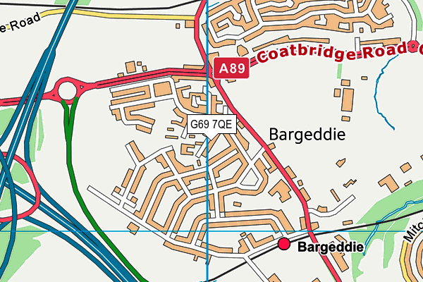 G69 7QE map - OS VectorMap District (Ordnance Survey) G69 7QE map - OS VectorMap District (Ordnance Survey)