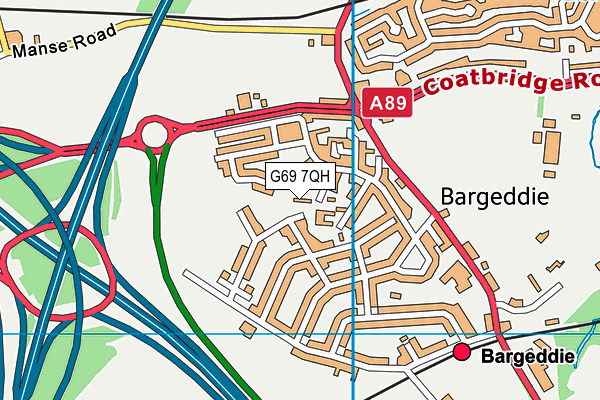 G69 7QH map - OS VectorMap District (Ordnance Survey) G69 7QH map - OS VectorMap District (Ordnance Survey)