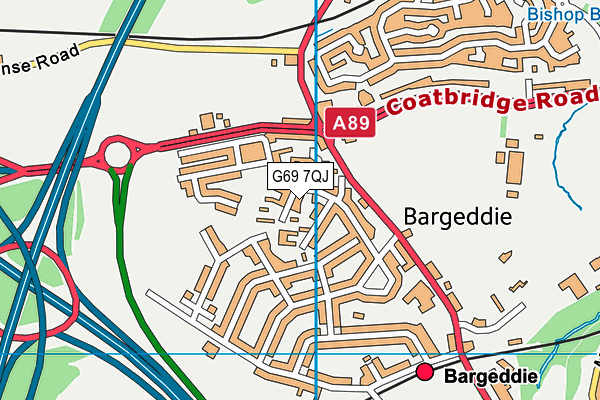G69 7QJ map - OS VectorMap District (Ordnance Survey) G69 7QJ map - OS VectorMap District (Ordnance Survey)