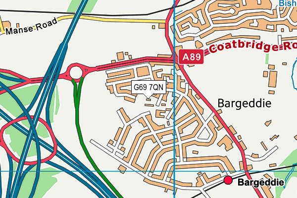 G69 7QN map - OS VectorMap District (Ordnance Survey) G69 7QN map - OS VectorMap District (Ordnance Survey)