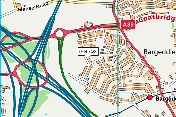 G69 7QS map - OS VectorMap District (Ordnance Survey) G69 7QS map - OS VectorMap District (Ordnance Survey)