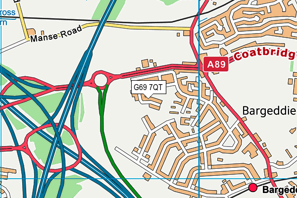 G69 7QT map - OS VectorMap District (Ordnance Survey) G69 7QT map - OS VectorMap District (Ordnance Survey)