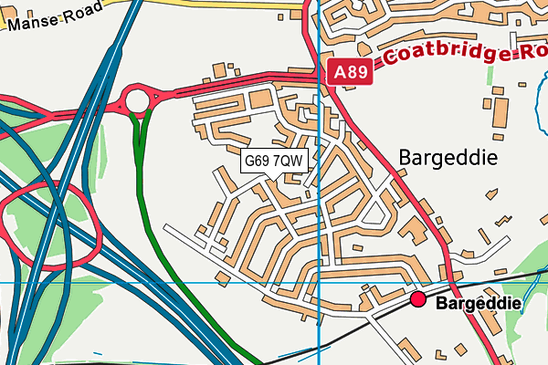 G69 7QW map - OS VectorMap District (Ordnance Survey) G69 7QW map - OS VectorMap District (Ordnance Survey)
