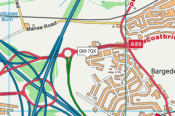 G69 7QX map - OS VectorMap District (Ordnance Survey) G69 7QX map - OS VectorMap District (Ordnance Survey)