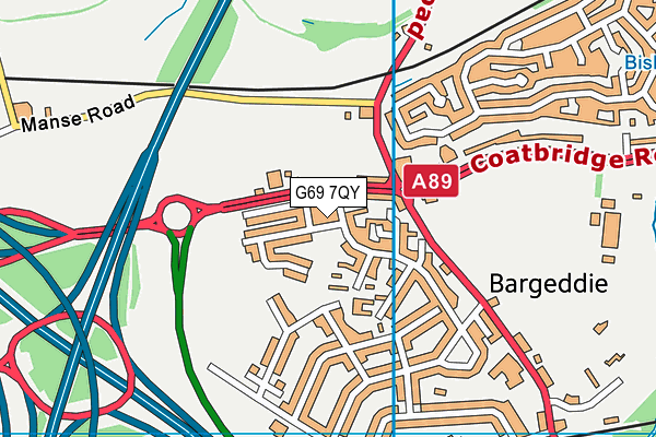 G69 7QY map - OS VectorMap District (Ordnance Survey) G69 7QY map - OS VectorMap District (Ordnance Survey)