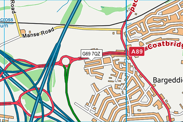 G69 7QZ map - OS VectorMap District (Ordnance Survey) G69 7QZ map - OS VectorMap District (Ordnance Survey)