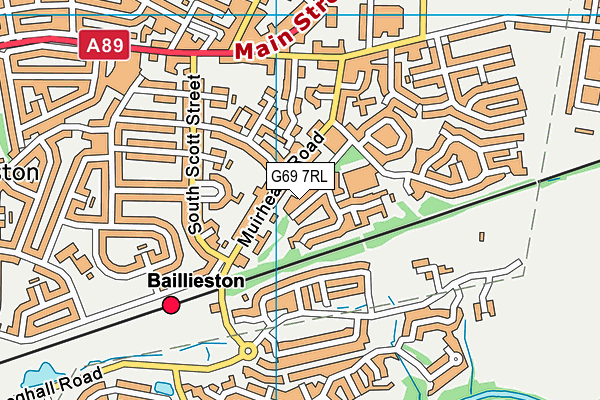 G69 7RL map - OS VectorMap District (Ordnance Survey) G69 7RL map - OS VectorMap District (Ordnance Survey)