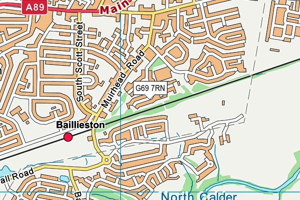 G69 7RN map - OS VectorMap District (Ordnance Survey) G69 7RN map - OS VectorMap District (Ordnance Survey)