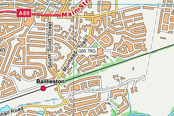 G69 7RQ map - OS VectorMap District (Ordnance Survey) G69 7RQ map - OS VectorMap District (Ordnance Survey)