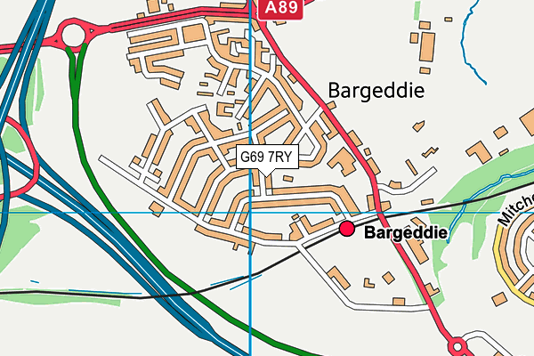 G69 7RY map - OS VectorMap District (Ordnance Survey) G69 7RY map - OS VectorMap District (Ordnance Survey)