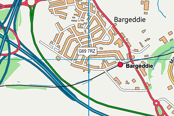 G69 7RZ map - OS VectorMap District (Ordnance Survey) G69 7RZ map - OS VectorMap District (Ordnance Survey)