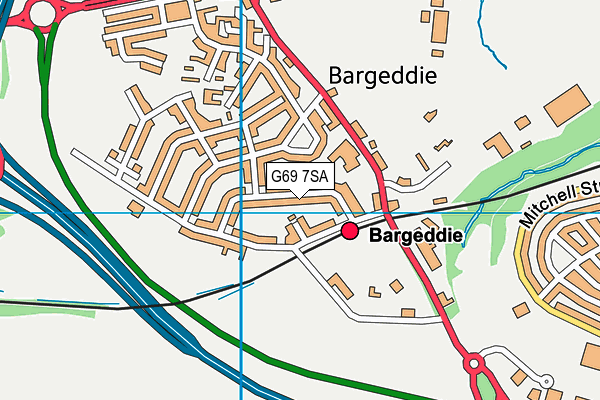 G69 7SA map - OS VectorMap District (Ordnance Survey) G69 7SA map - OS VectorMap District (Ordnance Survey)