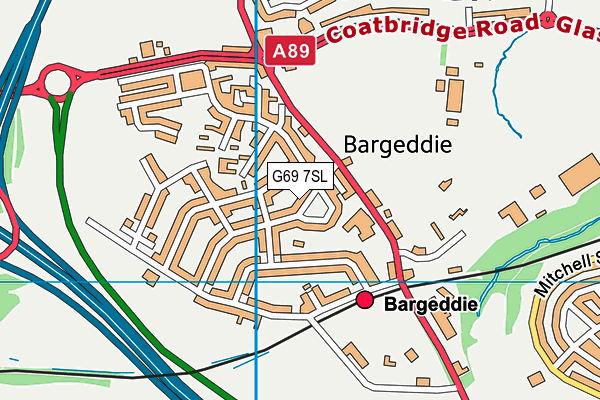 G69 7SL map - OS VectorMap District (Ordnance Survey)