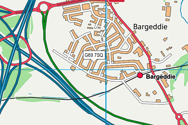 G69 7SQ map - OS VectorMap District (Ordnance Survey) G69 7SQ map - OS VectorMap District (Ordnance Survey)