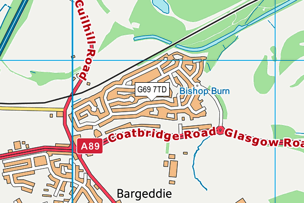 G69 7TD map - OS VectorMap District (Ordnance Survey) G69 7TD map - OS VectorMap District (Ordnance Survey)