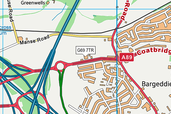 G69 7TR map - OS VectorMap District (Ordnance Survey) G69 7TR map - OS VectorMap District (Ordnance Survey)