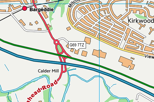 G69 7TZ map - OS VectorMap District (Ordnance Survey) G69 7TZ map - OS VectorMap District (Ordnance Survey)