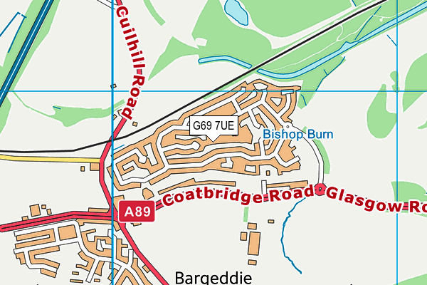 G69 7UE map - OS VectorMap District (Ordnance Survey) G69 7UE map - OS VectorMap District (Ordnance Survey)