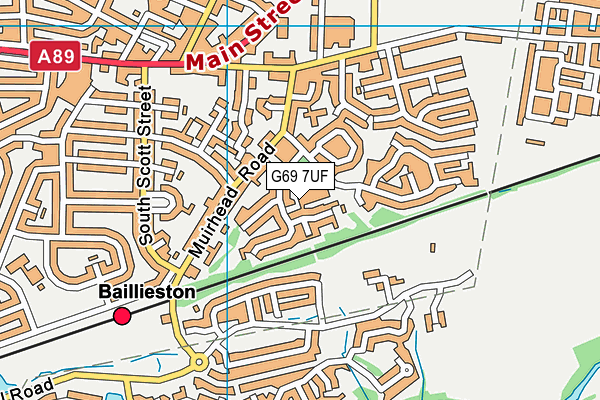 G69 7UF map - OS VectorMap District (Ordnance Survey) G69 7UF map - OS VectorMap District (Ordnance Survey)