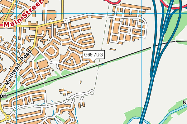 G69 7UG map - OS VectorMap District (Ordnance Survey) G69 7UG map - OS VectorMap District (Ordnance Survey)