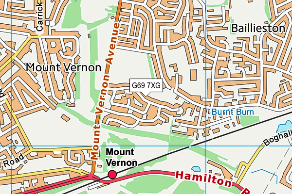 G69 7XG map - OS VectorMap District (Ordnance Survey) G69 7XG map - OS VectorMap District (Ordnance Survey)