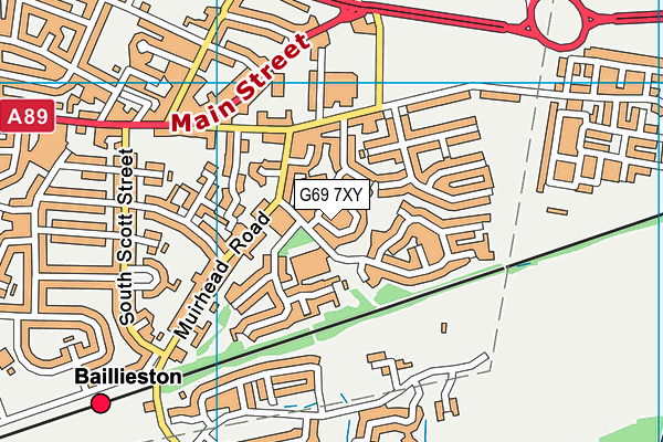 G69 7XY map - OS VectorMap District (Ordnance Survey) G69 7XY map - OS VectorMap District (Ordnance Survey)