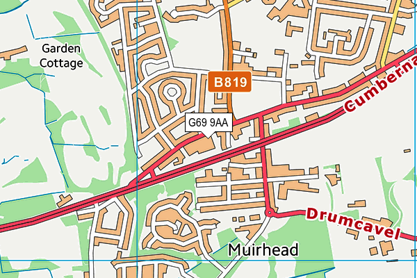 G69 9AA map - OS VectorMap District (Ordnance Survey) G69 9AA map - OS VectorMap District (Ordnance Survey)