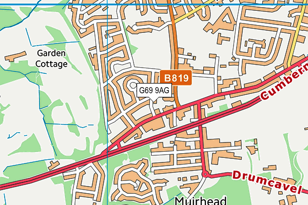 G69 9AG map - OS VectorMap District (Ordnance Survey) G69 9AG map - OS VectorMap District (Ordnance Survey)