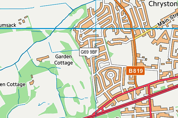 G69 9BF map - OS VectorMap District (Ordnance Survey) G69 9BF map - OS VectorMap District (Ordnance Survey)
