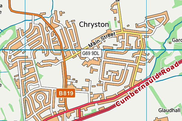 G69 9DL map - OS VectorMap District (Ordnance Survey) G69 9DL map - OS VectorMap District (Ordnance Survey)