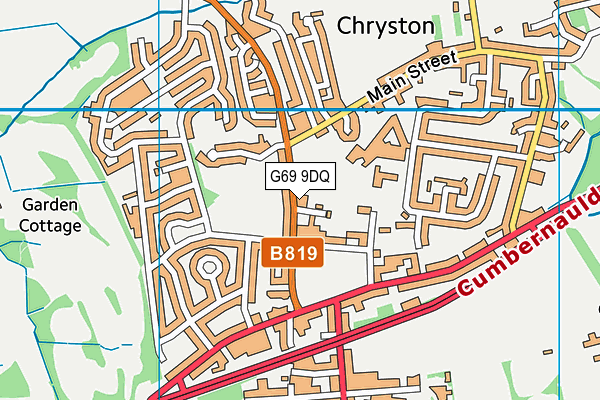 G69 9DQ map - OS VectorMap District (Ordnance Survey) G69 9DQ map - OS VectorMap District (Ordnance Survey)