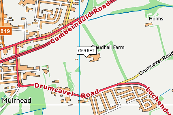 G69 9ET map - OS VectorMap District (Ordnance Survey) G69 9ET map - OS VectorMap District (Ordnance Survey)
