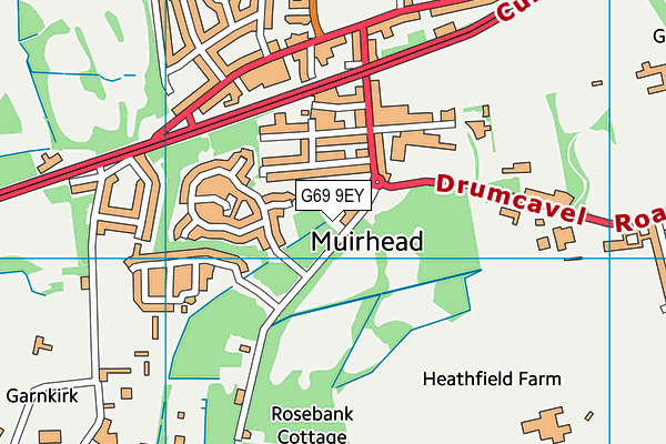 G69 9EY map - OS VectorMap District (Ordnance Survey) G69 9EY map - OS VectorMap District (Ordnance Survey)