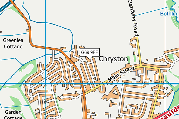 G69 9FF map - OS VectorMap District (Ordnance Survey)