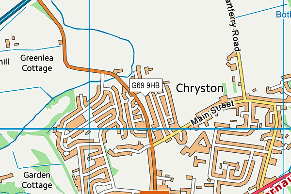 G69 9HB map - OS VectorMap District (Ordnance Survey) G69 9HB map - OS VectorMap District (Ordnance Survey)