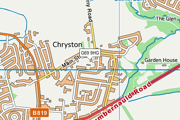 G69 9HG map - OS VectorMap District (Ordnance Survey) G69 9HG map - OS VectorMap District (Ordnance Survey)