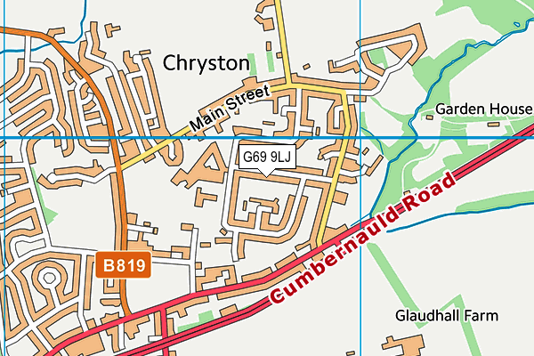 G69 9LJ map - OS VectorMap District (Ordnance Survey) G69 9LJ map - OS VectorMap District (Ordnance Survey)