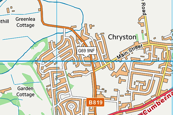 G69 9NF map - OS VectorMap District (Ordnance Survey) G69 9NF map - OS VectorMap District (Ordnance Survey)