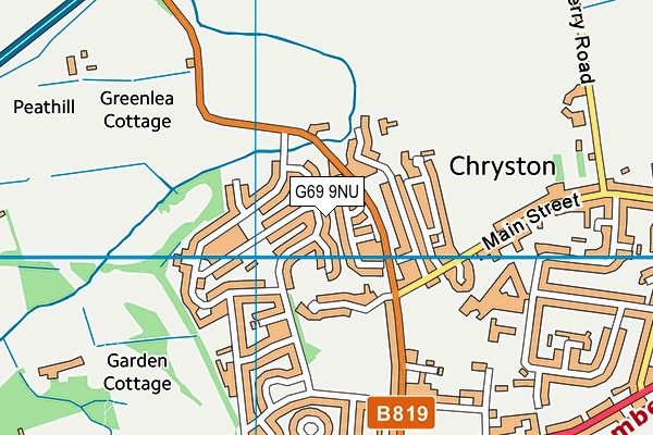G69 9NU map - OS VectorMap District (Ordnance Survey)