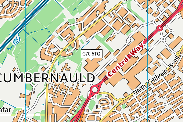 G70 5TQ map - OS VectorMap District (Ordnance Survey)