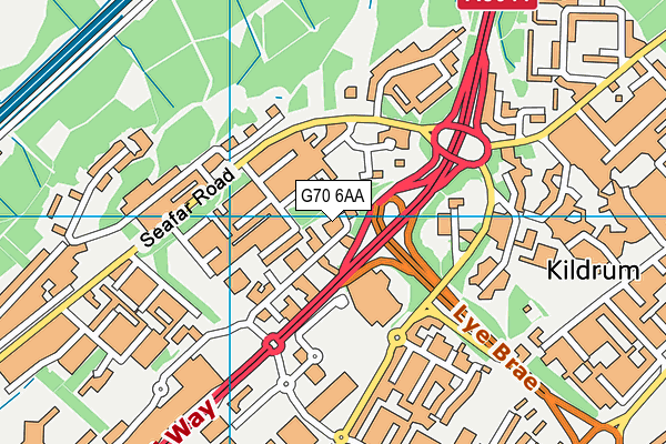 G70 6AA map - OS VectorMap District (Ordnance Survey) G70 6AA map - OS VectorMap District (Ordnance Survey)