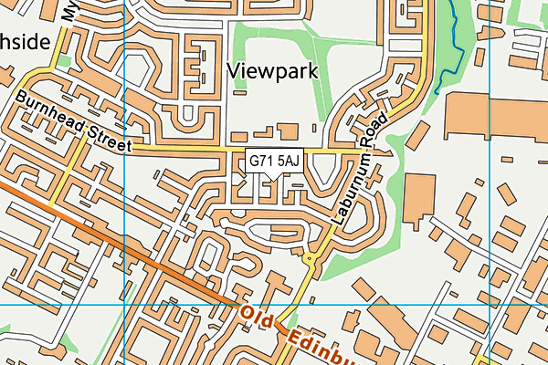 G71 5AJ map - OS VectorMap District (Ordnance Survey) G71 5AJ map - OS VectorMap District (Ordnance Survey)