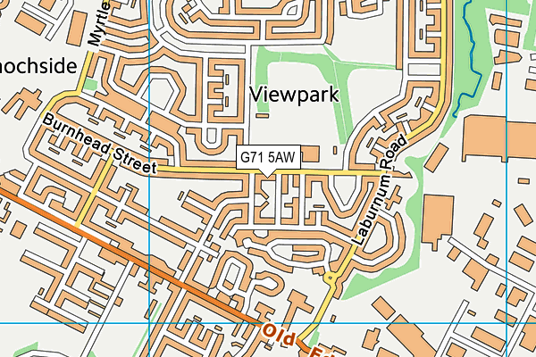G71 5AW map - OS VectorMap District (Ordnance Survey)